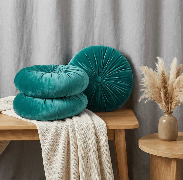 Round Velvet Pillows