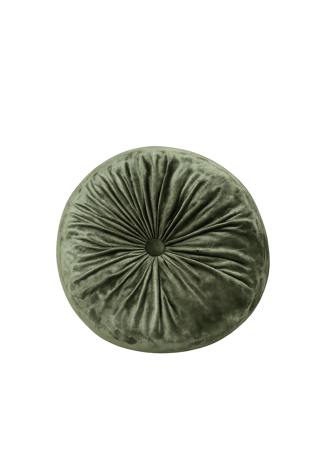Round velvet Dark Olive