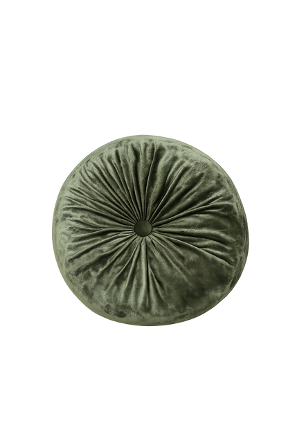 Round velvet Dark Olive