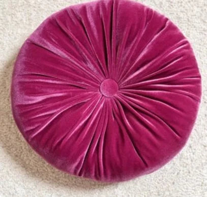 Rosy velvet pillow