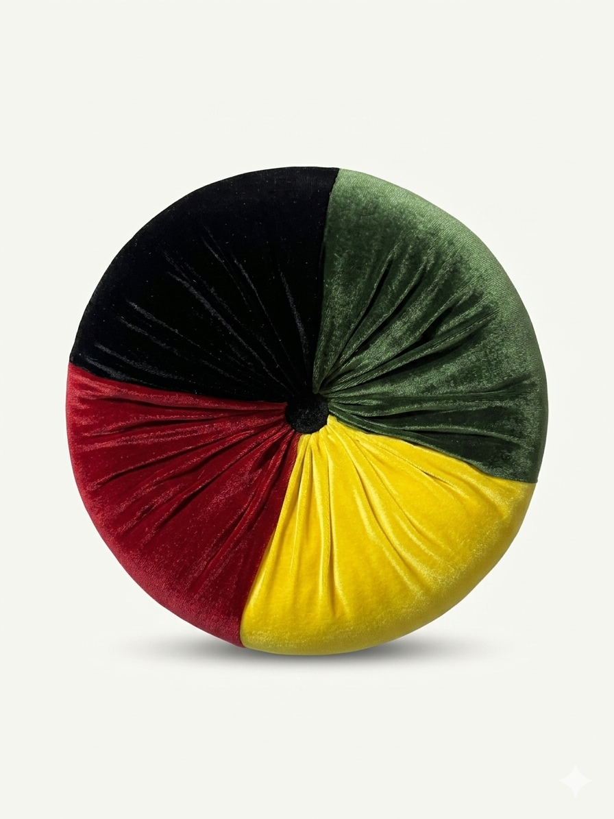 Royal Heritage Velvet Round Accent Pillow – 12” Diameter